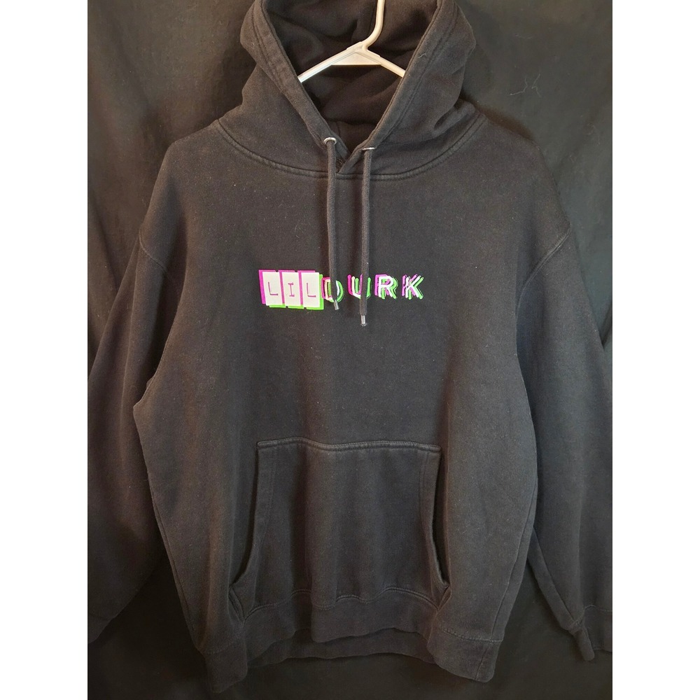Lil Durk Graphic Hoodie Black Mens Size Large Streetwear Hip Hop Artist Merch
